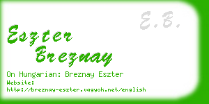 eszter breznay business card